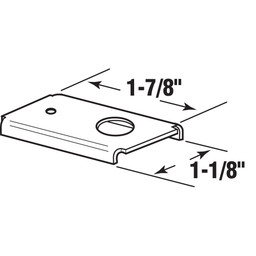  Bi-Fold Door Repair Bracket, Fits 3/8 in. and 7/16 in. Pivots (4 Pack)