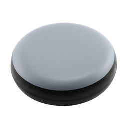  1-1/8 - 1-1/4 in. Grip Tip Round Magic Sliders, Black Plastic (4 Pack)