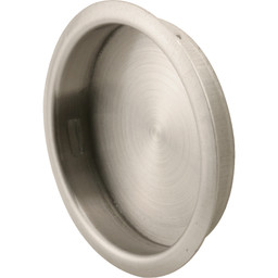  1-3/4 in. Satin Nickel Plated Closet Door Finger Pull (2 Pack)