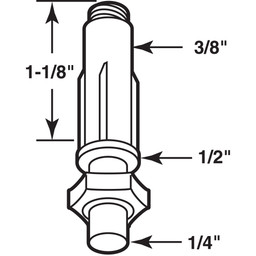  Bi-Fold Door Adjustable Bottom Pivot (2 Pack)