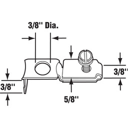  Bi-Fold Top or Bottom Pivot Bracket, for Slimfold Doors (Single Pack)