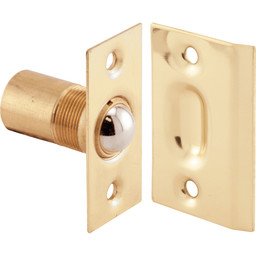  11/16 in. Solid Brass Housing and Plates w/Steel Ball Catch and Inner Spring for Hinged Doors (Single Pack)