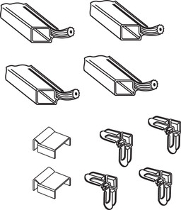  3/4 inch x 5/16 inch x 48 inches (4 feet) Screen Frame Kit, Mill, 10 per carton
