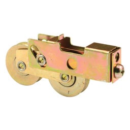 1-1/2 in, Tandem Steel Roller Assembly with Ball Bearing, Plain Back (Single Pack)
