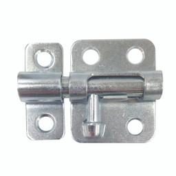  Barrel Bolt Lock, 2 in., Steel, Zinc-Plated, Includes Installation Fasteners (Single Pack)