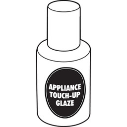 Appliance Touch-Up Paint, 1 oz. Bottle, Lacquer Base, White, Gloss (Single Pack)