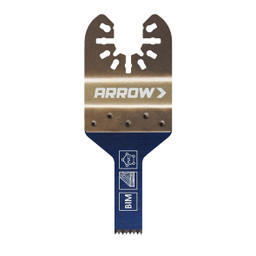 Arrow OSC100-1 Fine Detail Blade for Use with Oscillating Tools, Cuts Wood, Wood with Nails, PVC, Drywall, 3/8 Inch, 1-Piece