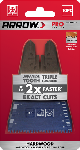 Arrow OSC106-10 2-11/16 Japanese Tooth Oscillating Blade