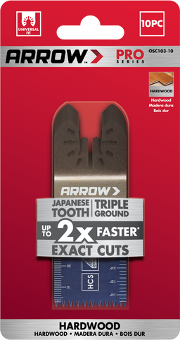 Arrow OSC103-10 Japanese Tooth Hardwood Oscillating Tool Blade