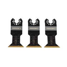 Arrow OSC125C-3A Titanium Coated Carbide Flush-Cut Oscillating Multitool Cutting Blades