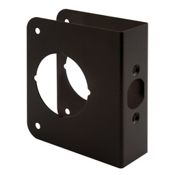  1-3/8 in. x 4-1/2 in. Thick Solid Brass Lock and Door Reinforcer