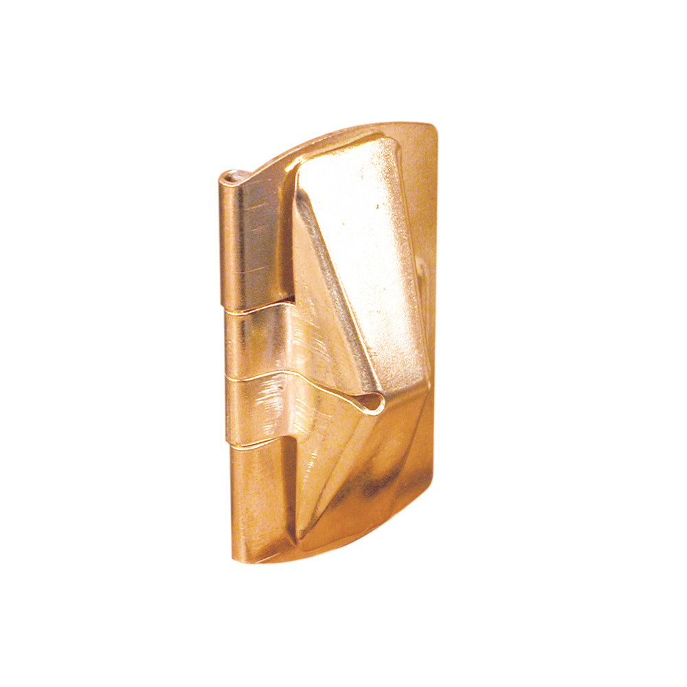 1 in. x 2 in. Stamped Steel Brass Plated Finish Window Flip Lock