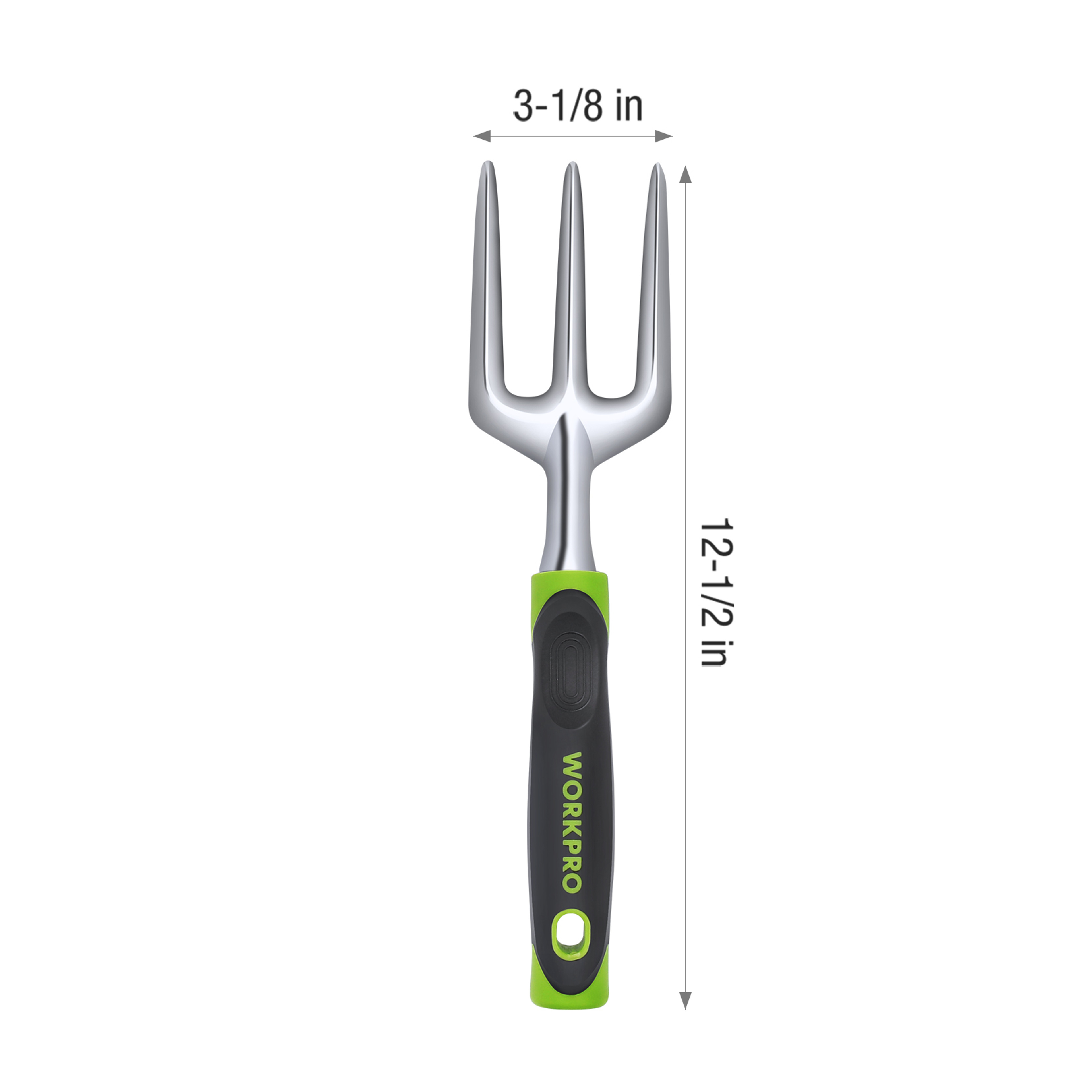 WORKPRO  Garden and Flowerbed Hand Fork, Heavy Duty Cast-Aluminum (Single Pack)