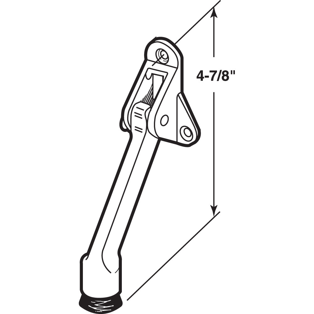 Diecast, Bronze Finish, Drop Down Door Holder (Single Pack)