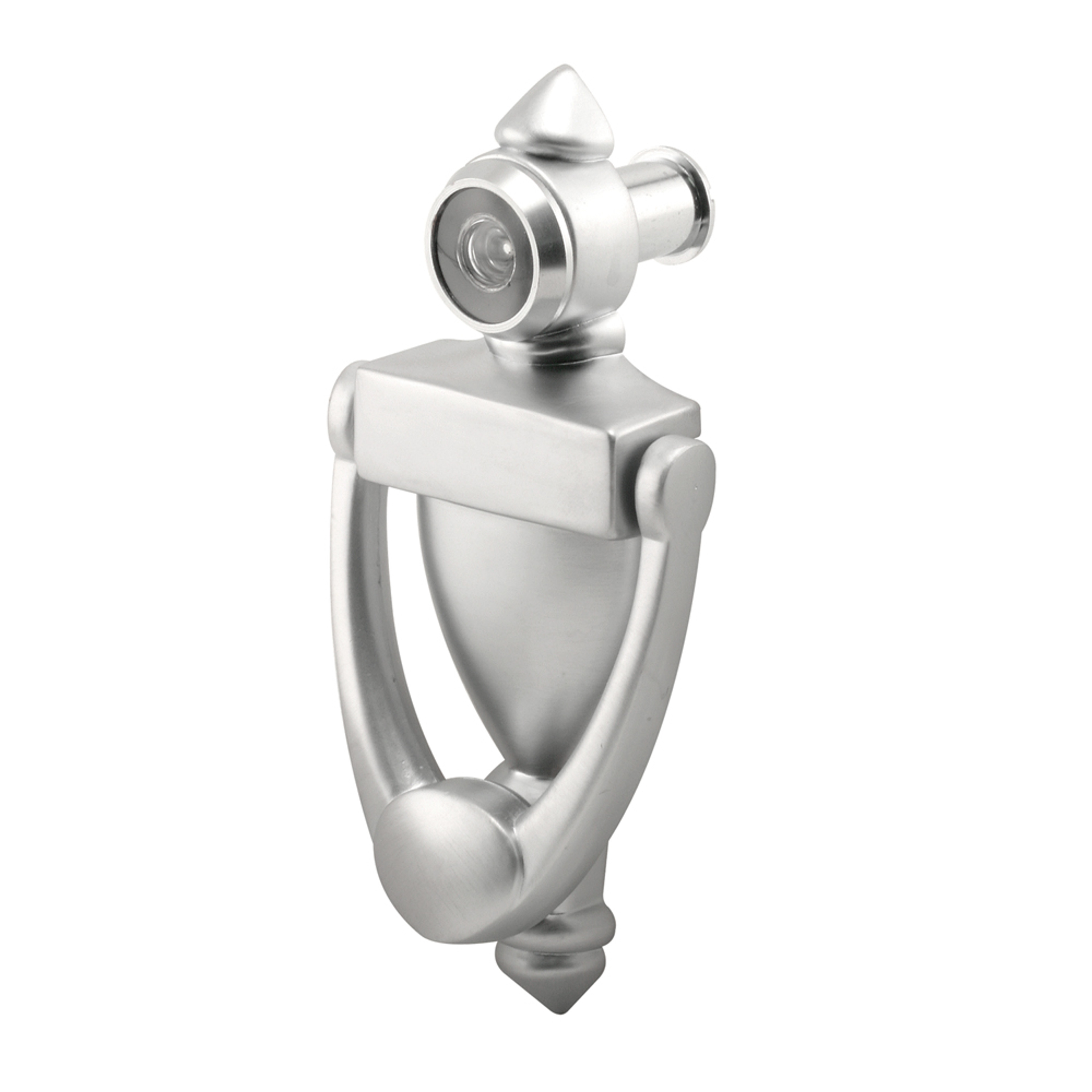 DELUX KNOCKER W/VIEWER SATIN NICKEL 180 Deg US15