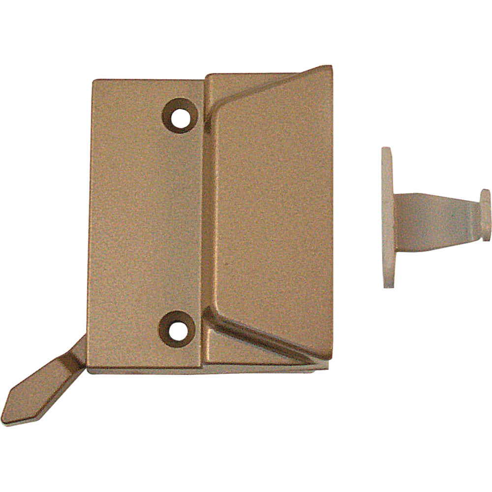 Low Profile Sash Lock with Keeper, Coppertone