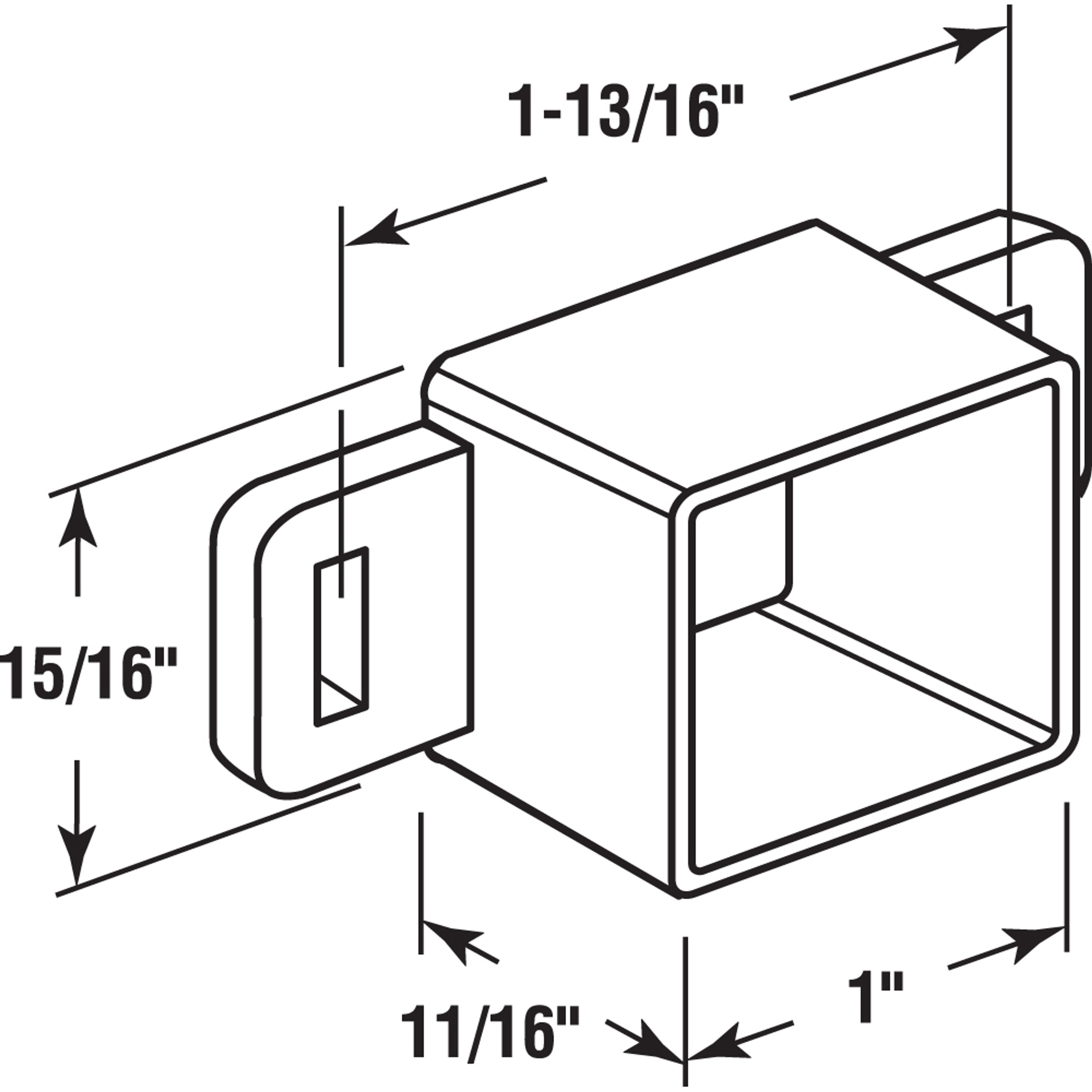 Nylon Drawer Track Back Plate (2 Pack)