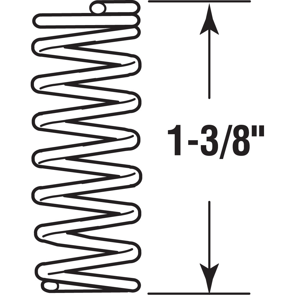 Prime Line Compression Spring Spring Compression Spring, Spring Steel Construction, Nickel-Plated Finish, 0. ...