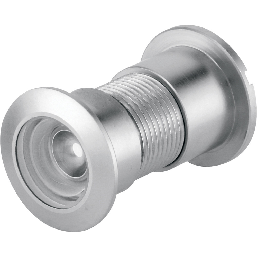 Door Viewer, 15/16 in. x 130 Degree, Diecast Housing, Glass Lens
