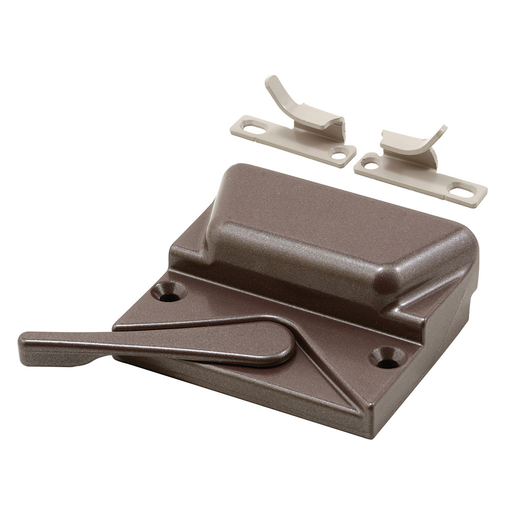Casement and Awning Window Sash Lock, Zinc Diecast Construction, Bronze (Single Pack)