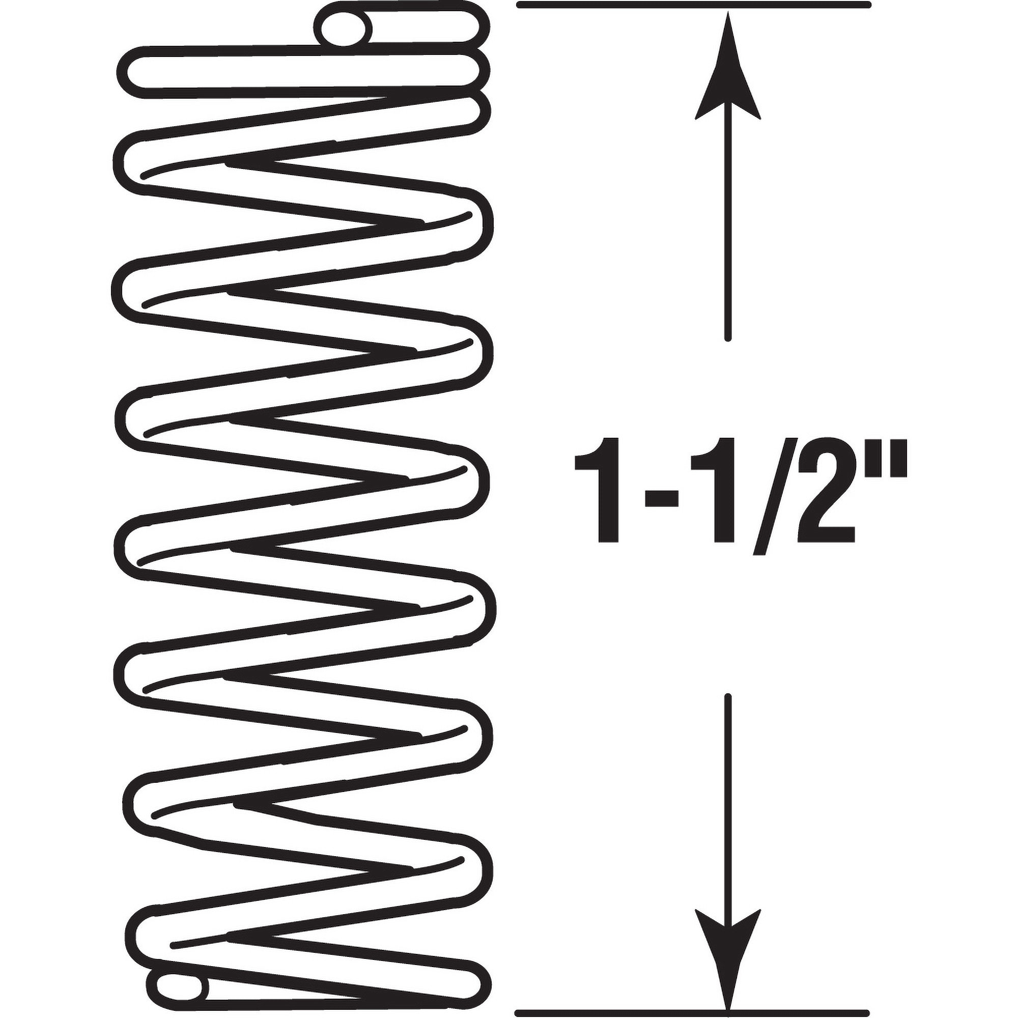 SPRING, COMPRESSION, 11/32" x 1-1/2" - .47ga.