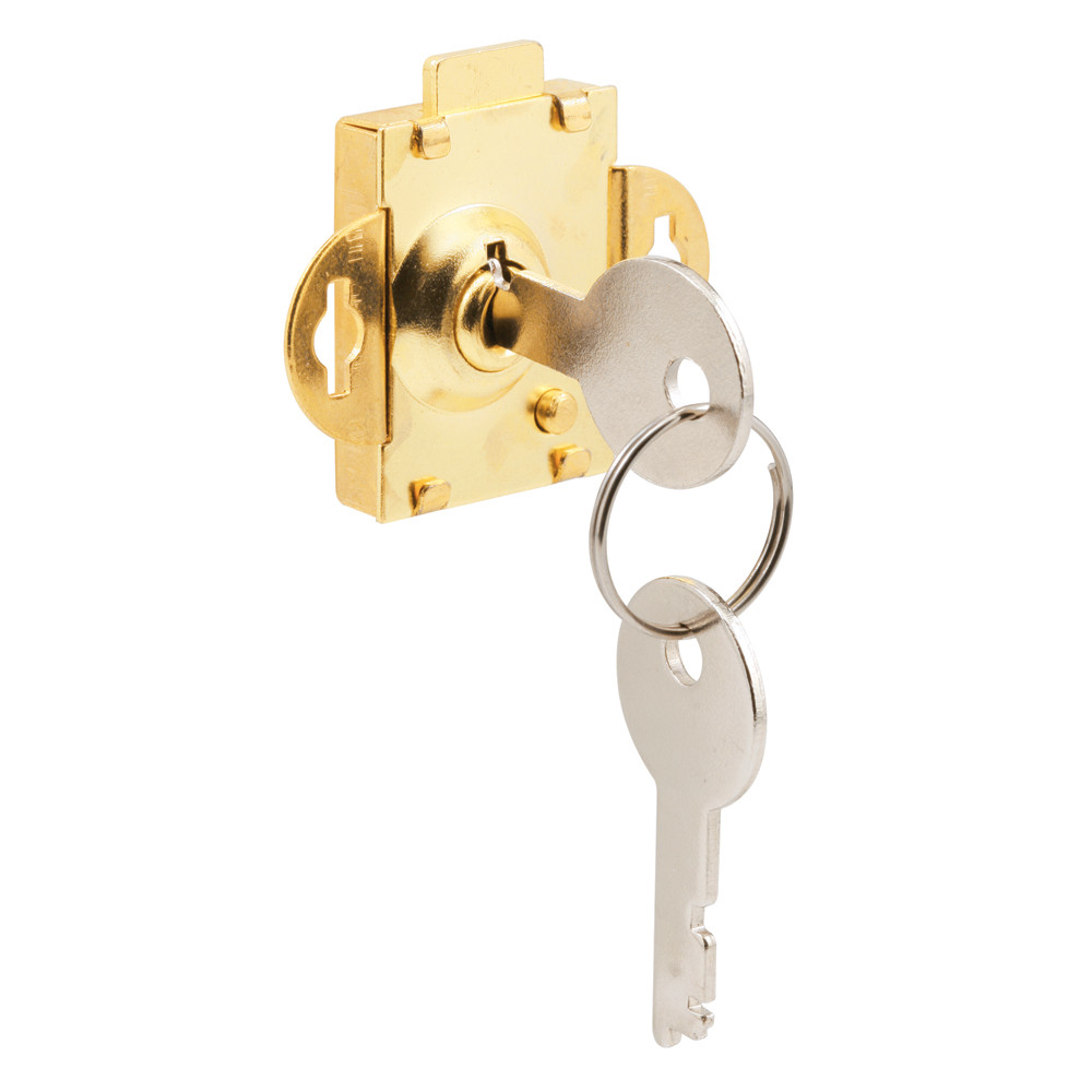 Mail Box Lock, 3/16 in. Throw, Steel, Brass Plated (Single Pack)