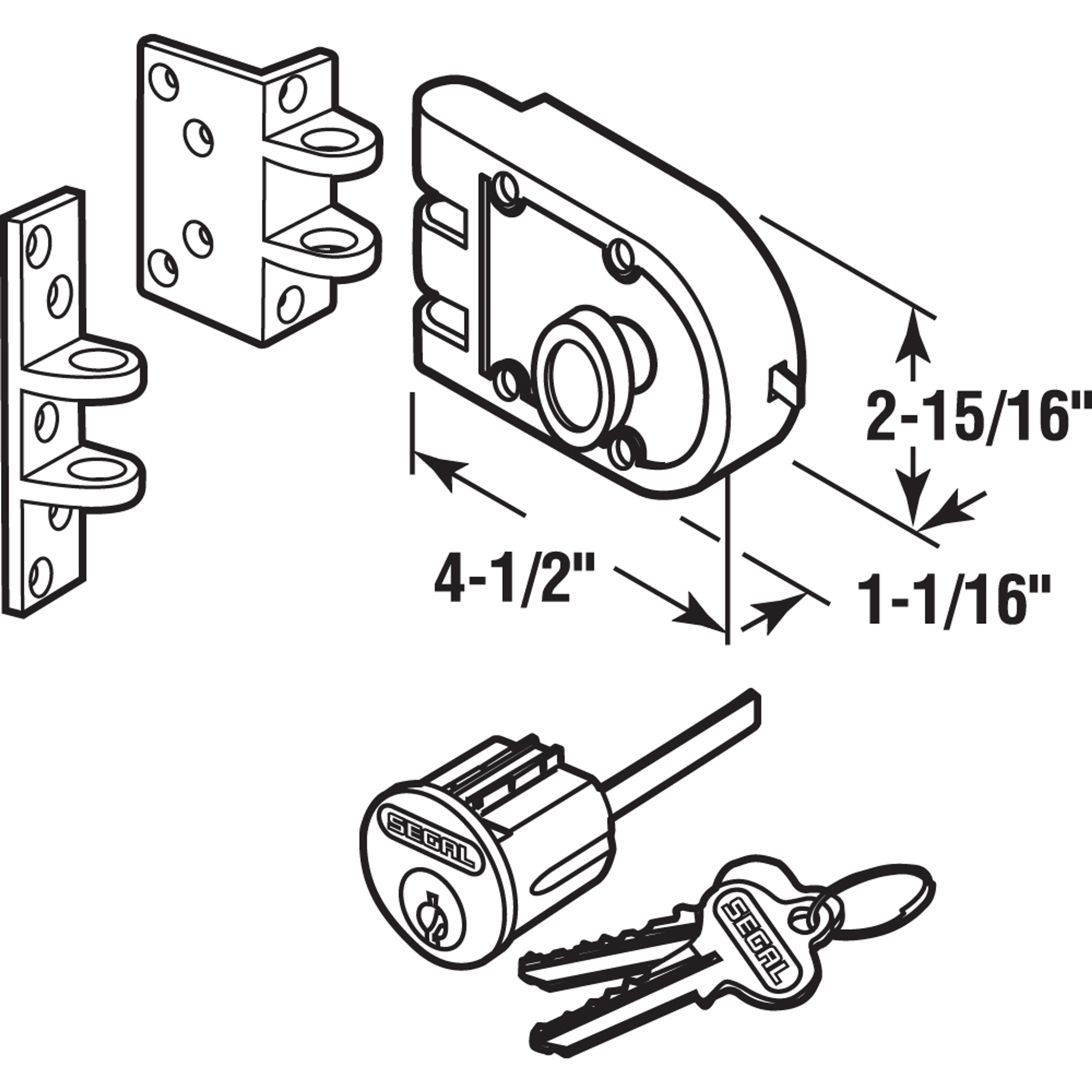 Bronze Double Cylinder Deadlock