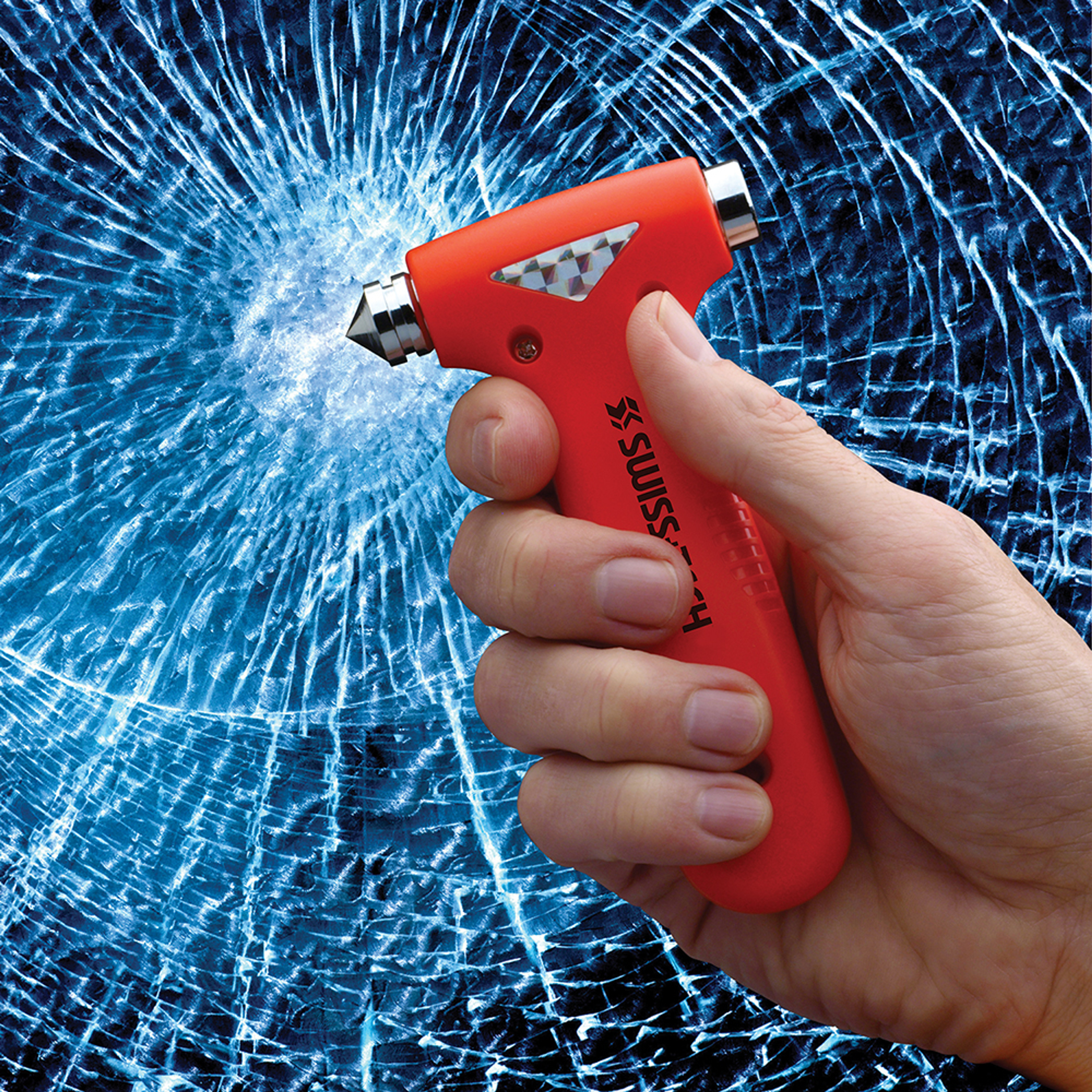 SWISS+TECH 4-in-1 BodyGard Auto Emergency Hammer Escape Tool with Glass Breaker (Single Pack)