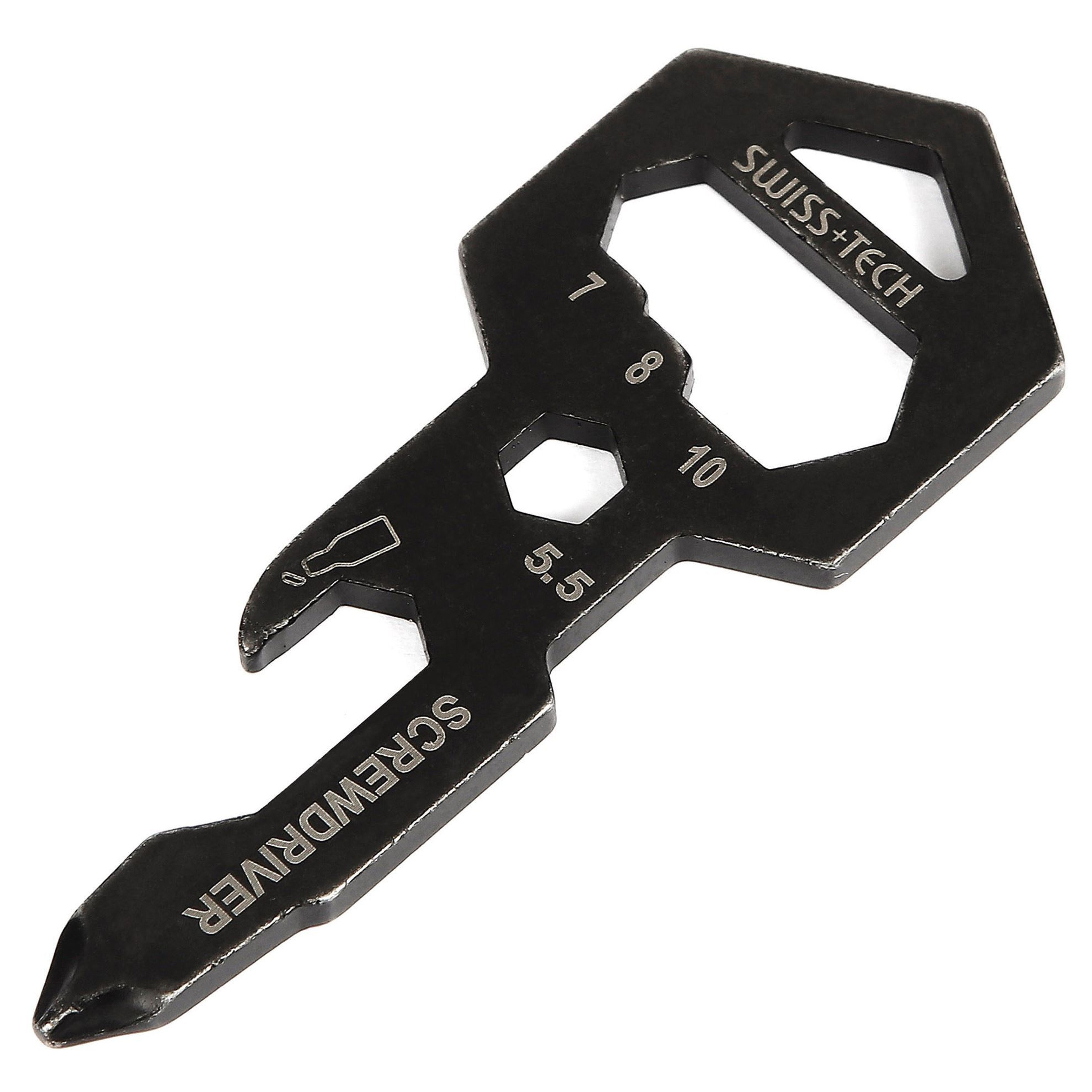 ST029017 |  SWISS+TECH 8-in-1 Every Day Carry (EDC) Multi-Tool, w/Carabiner Clip (Single Pack)