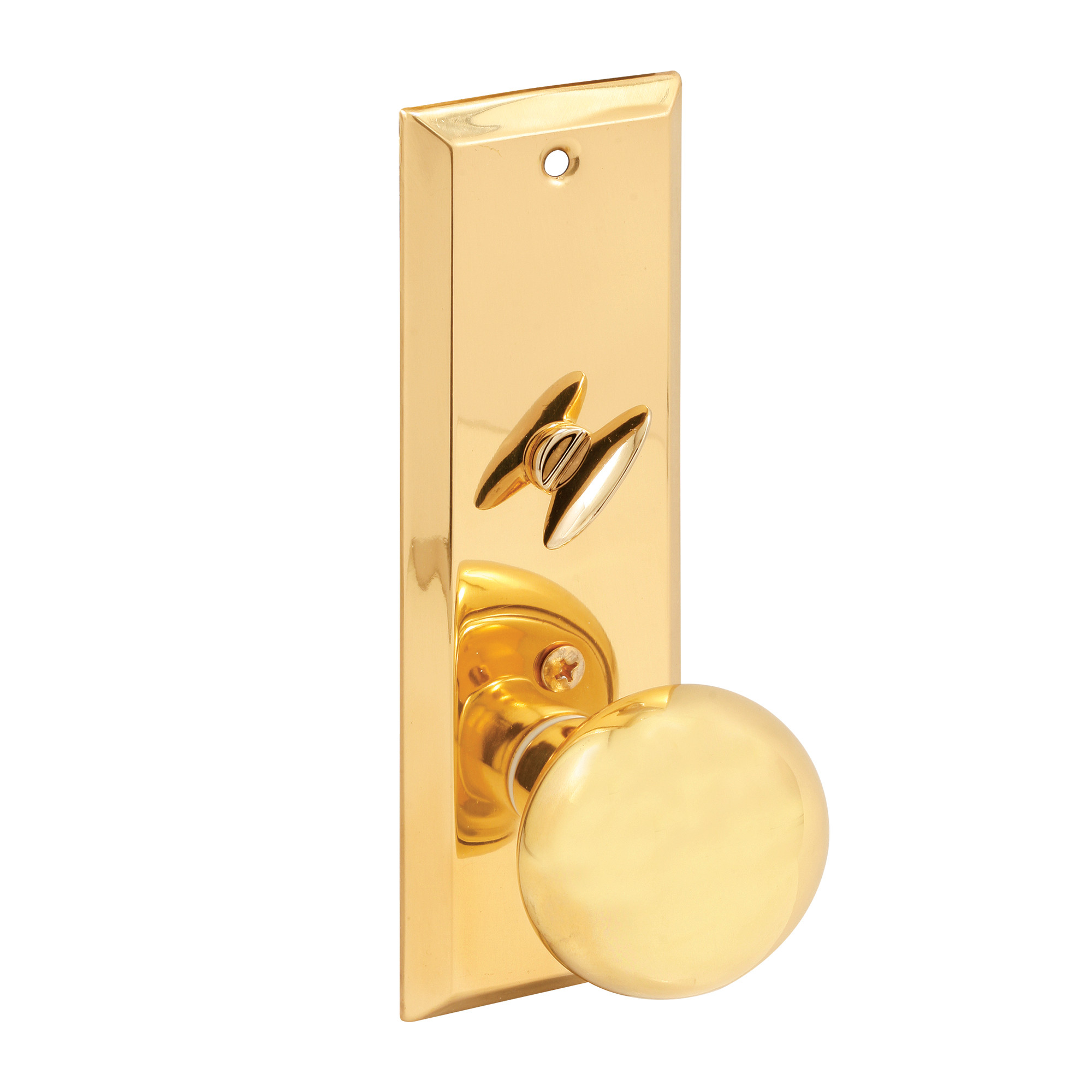 Mortise Lock Set, Brass Right Hand, 2-1/2 in. Backset, Surface