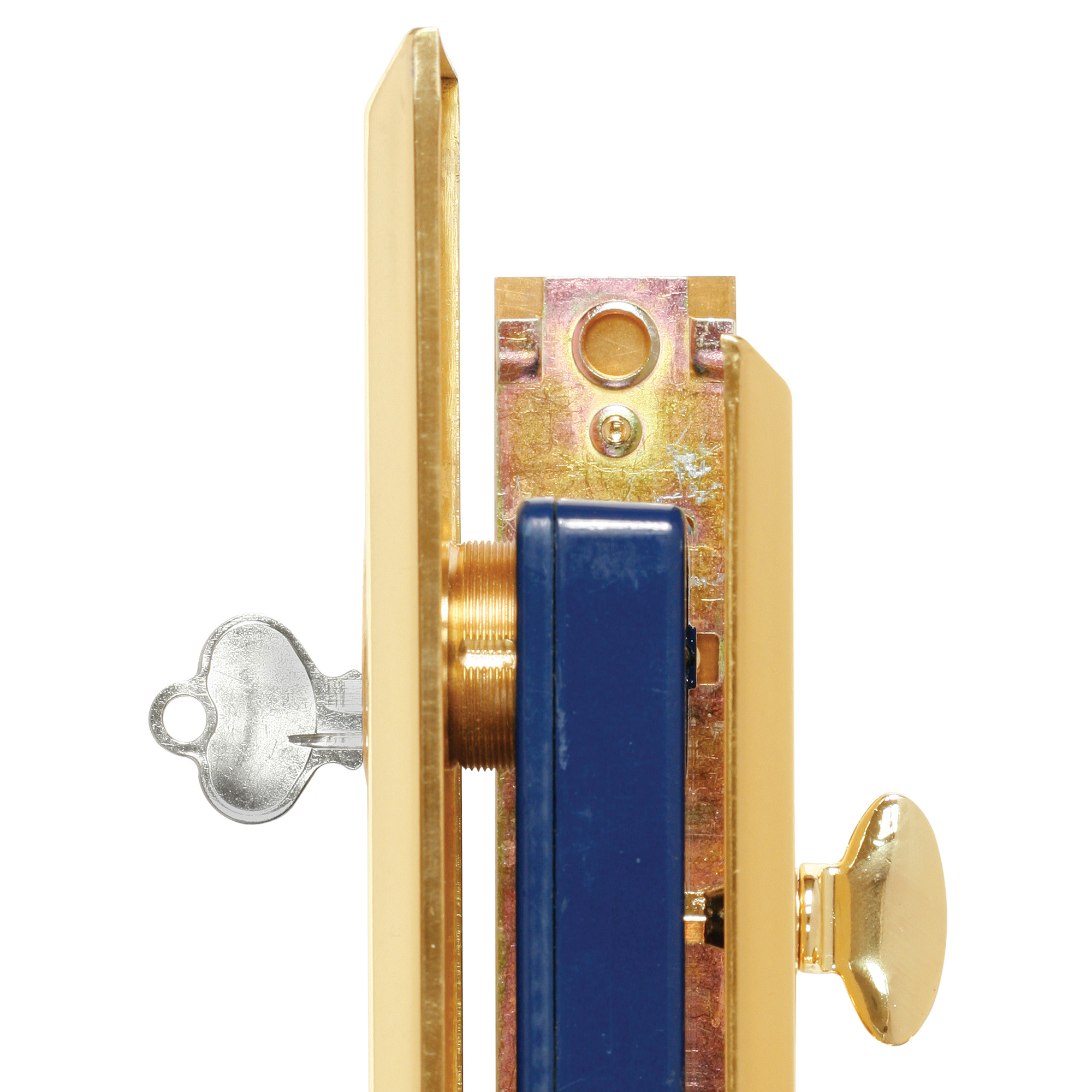 Mortise Lock Set, Brass Right Hand, 2-1/2 in. Backset, Surface