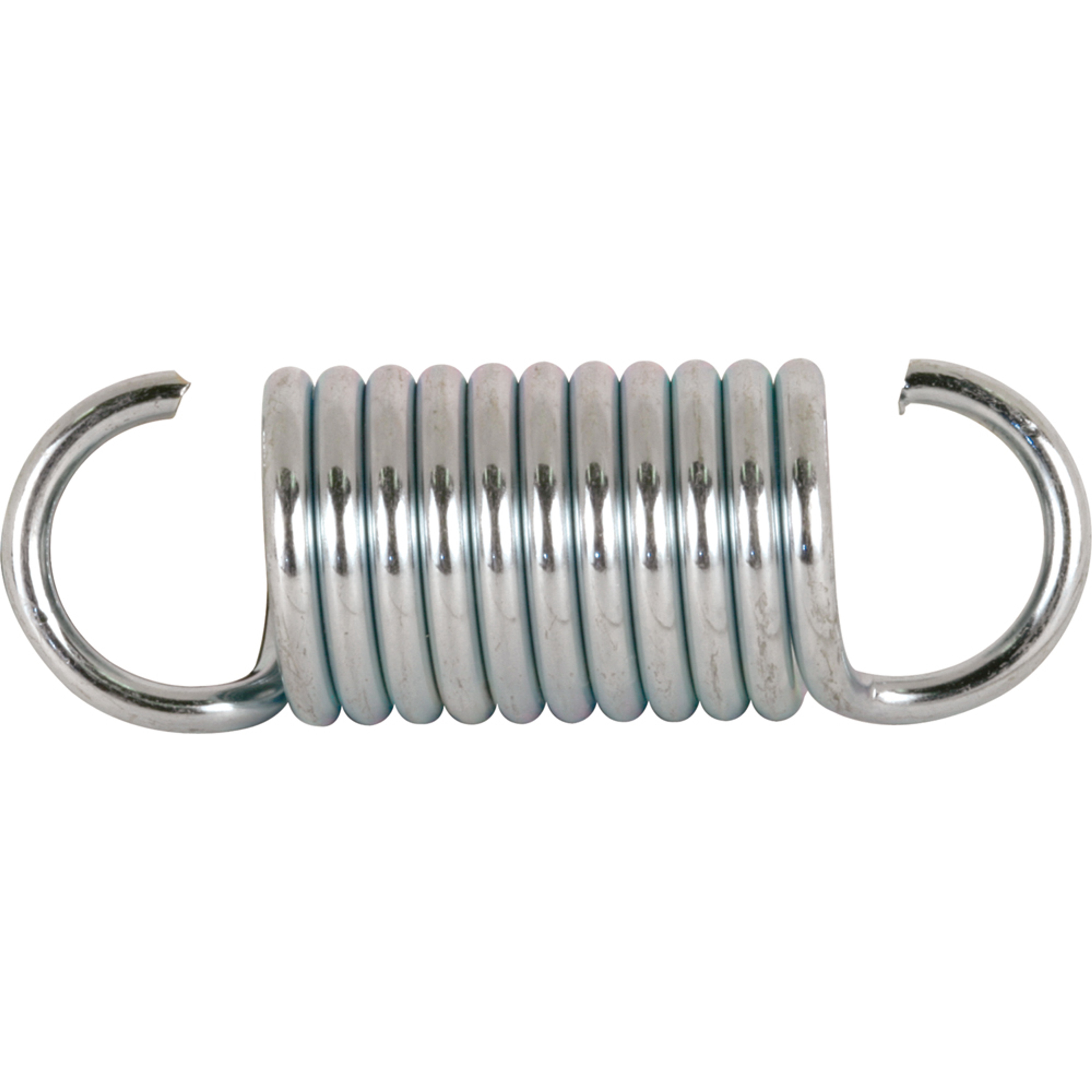 Extension Spring, 3/4 inch x 2-1/4 inches x .15, Steel, Single Loop, Open, Pack of 2