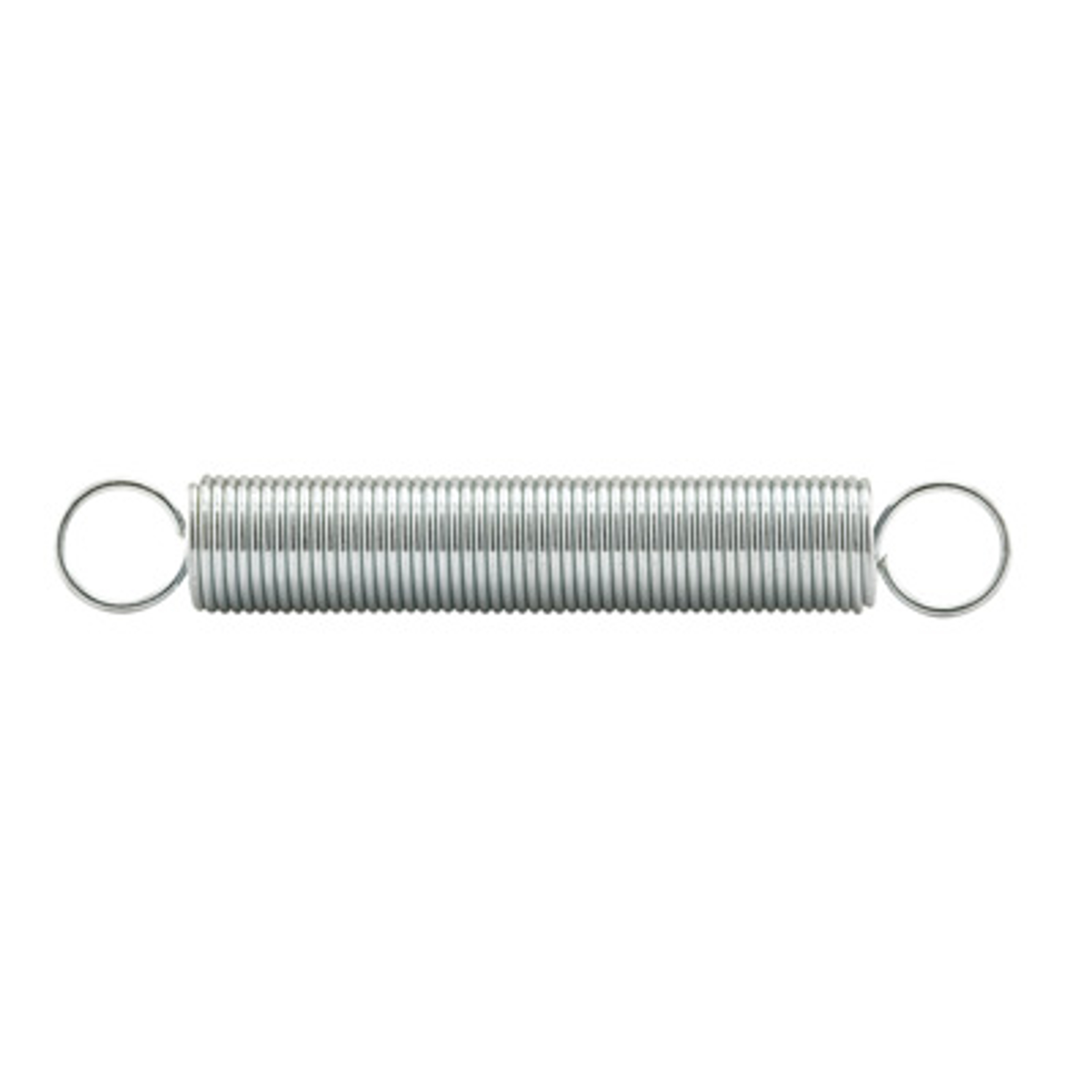 Extension Spring, 9/32 inch x 1-7/8 inches x .25 Wire Diameter, Spring Steel, Single Loop, Closed, Pack of 2