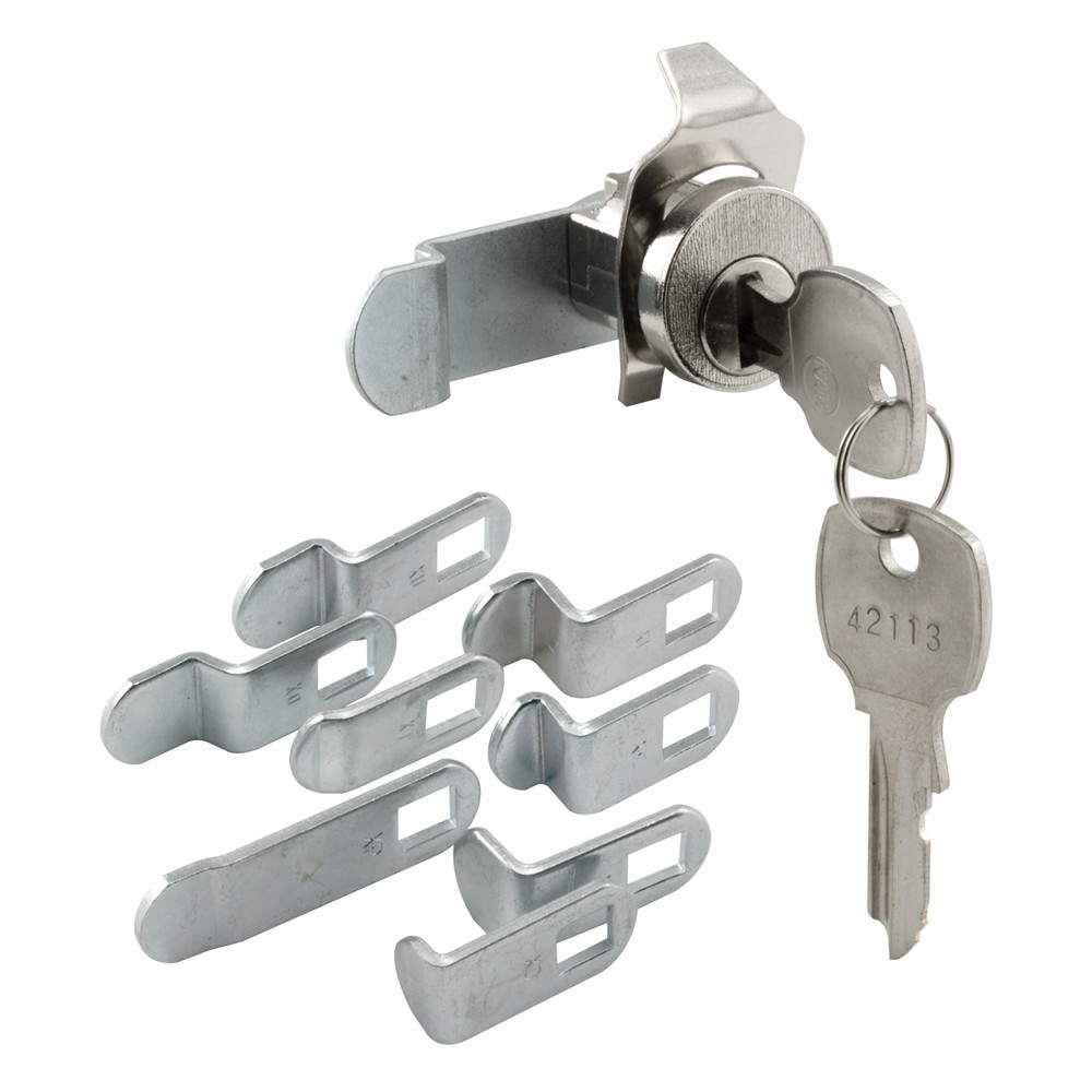 Mailbox Lock, 11/16 in. Diameter, Diecast Construction, Nickel Plated  (Single Pack)