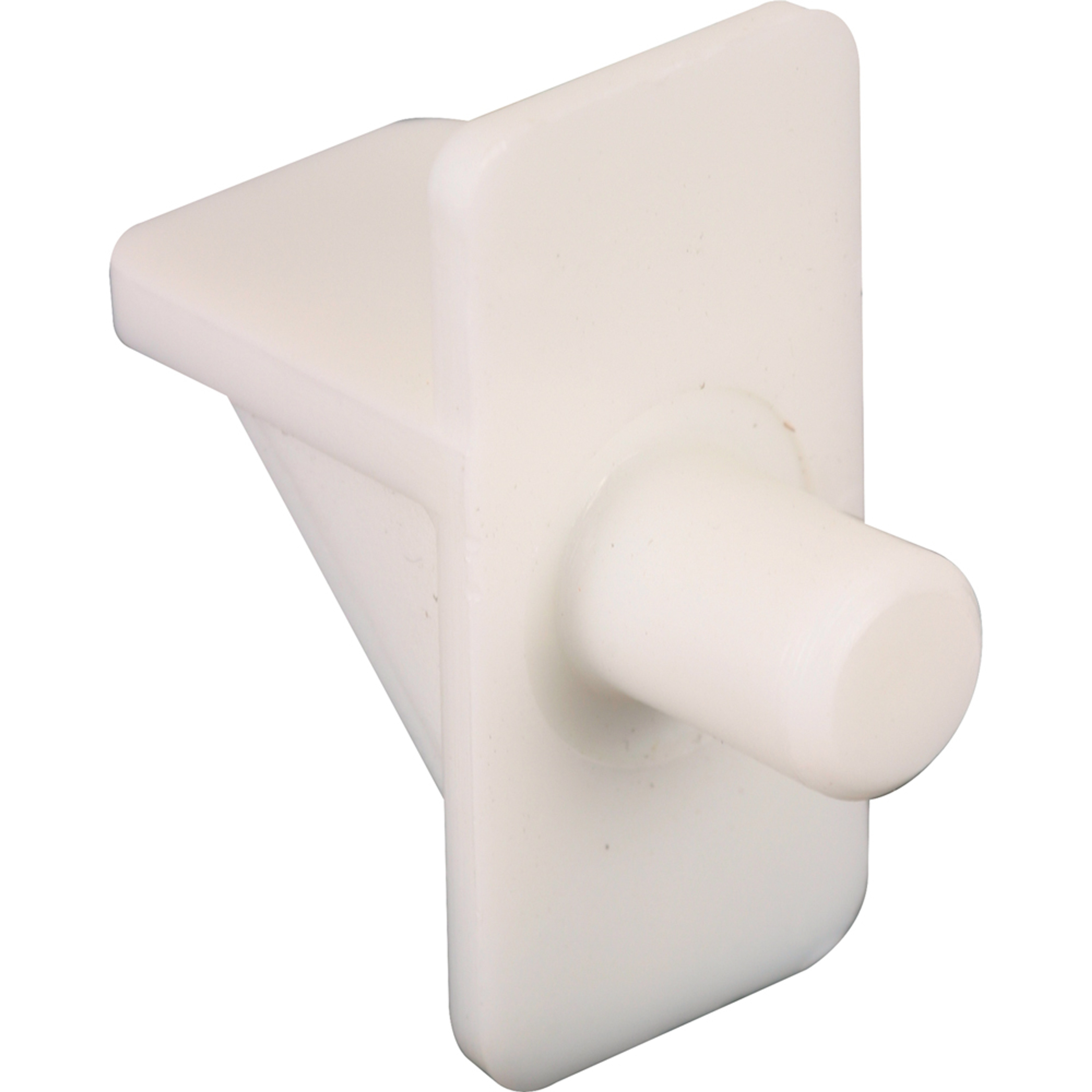 Shelf Support Peg, 1/4 inch Diameter, White Plastic, Pack of 8