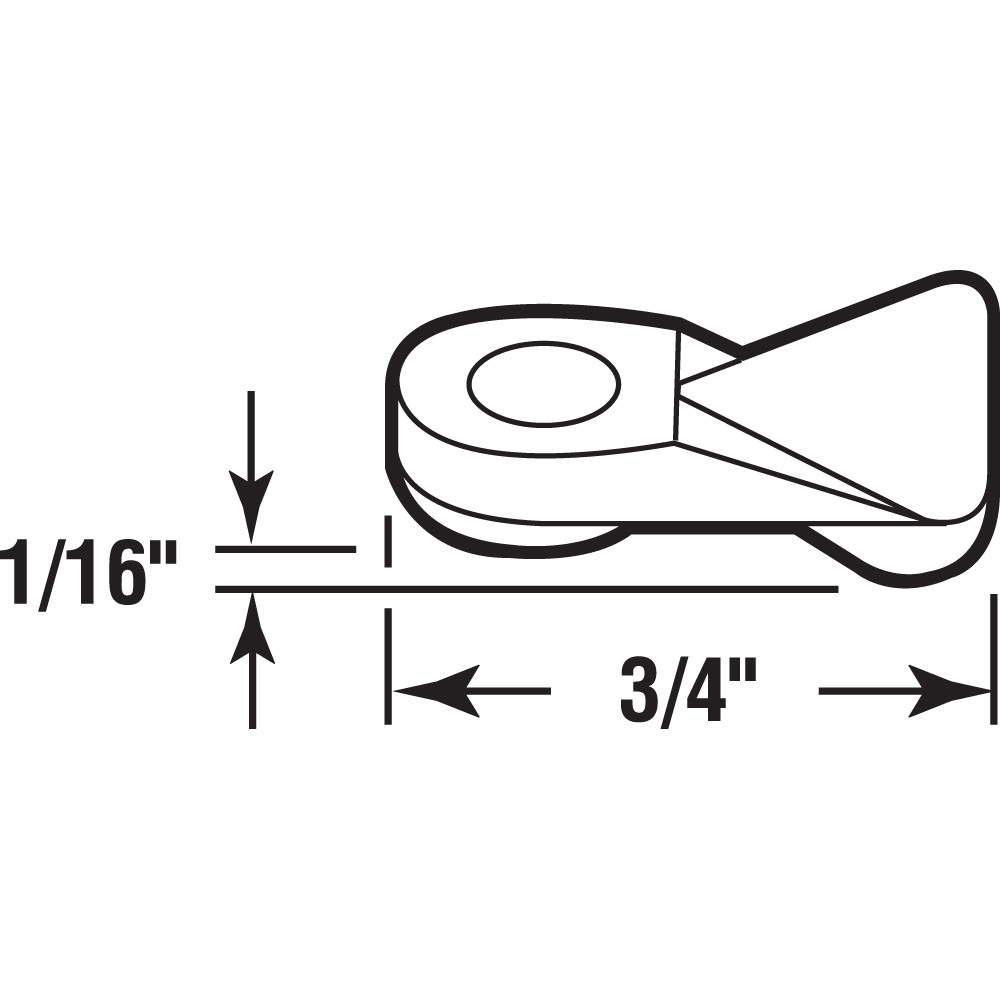 Flush Panel Clip,  Plastic, Clear, 25 per tub w/Screws