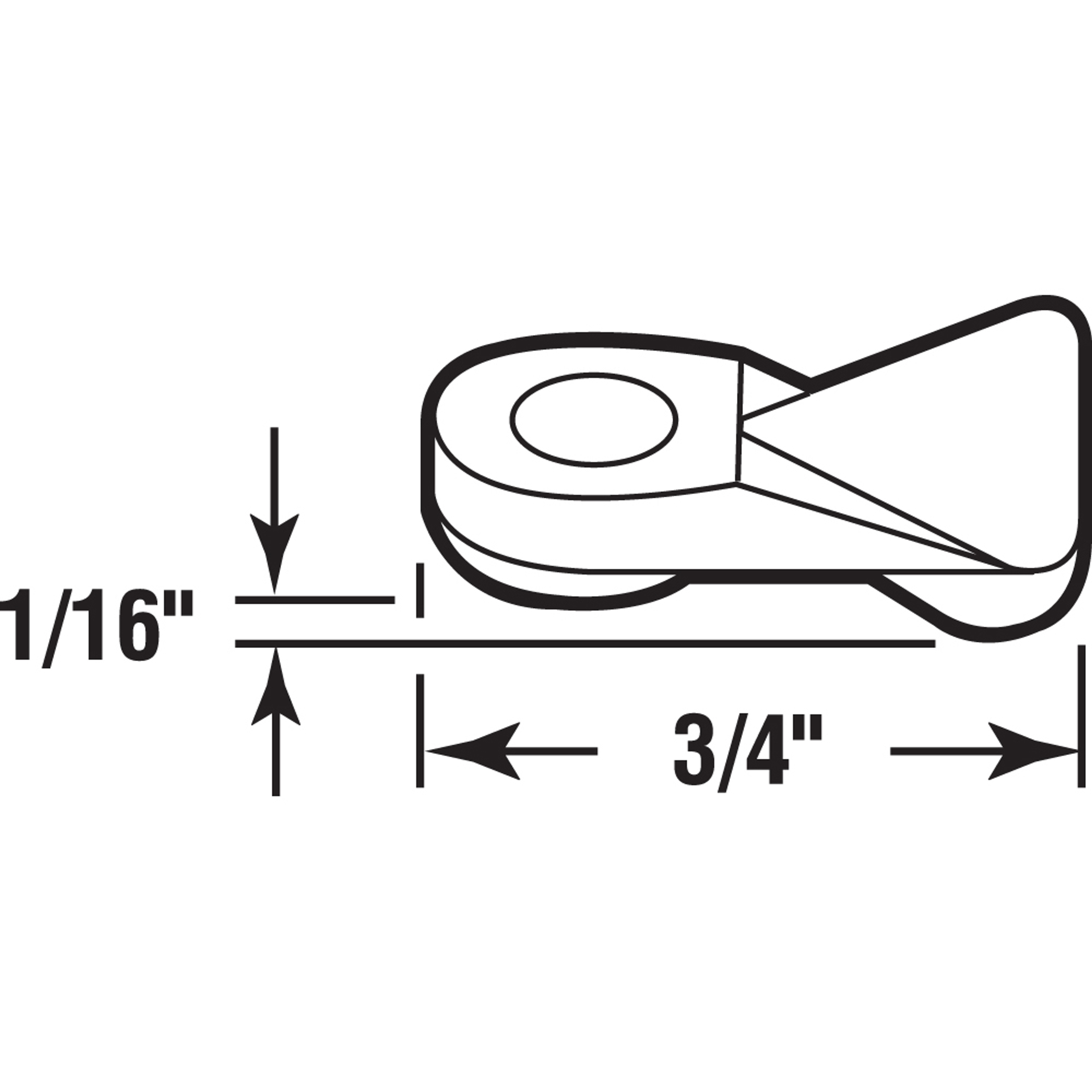 Panel Clip, Flush Mount, Nylon, White (1000 Pack)