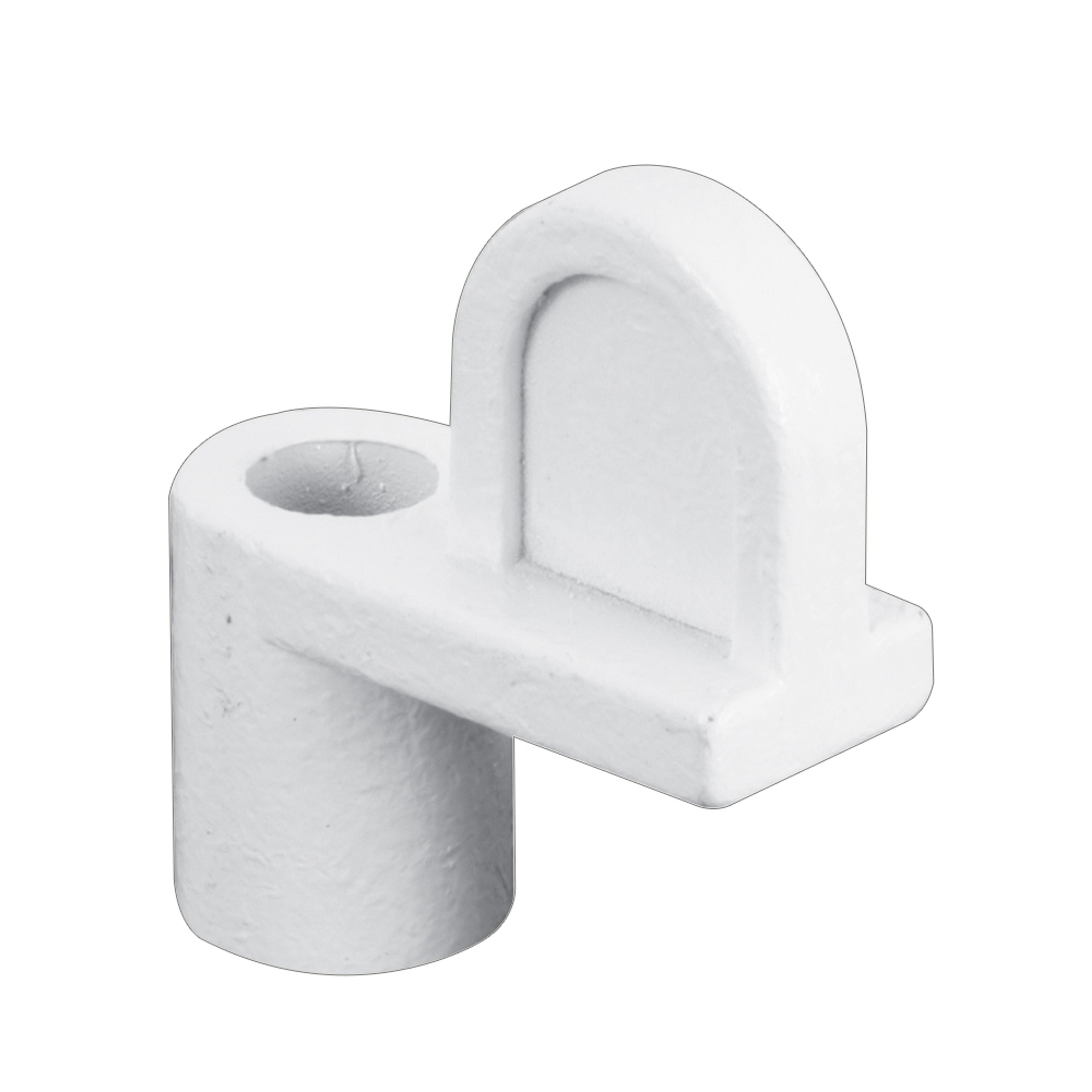 Diecast Screen Clip, 5/16 in., White (100 Pack)