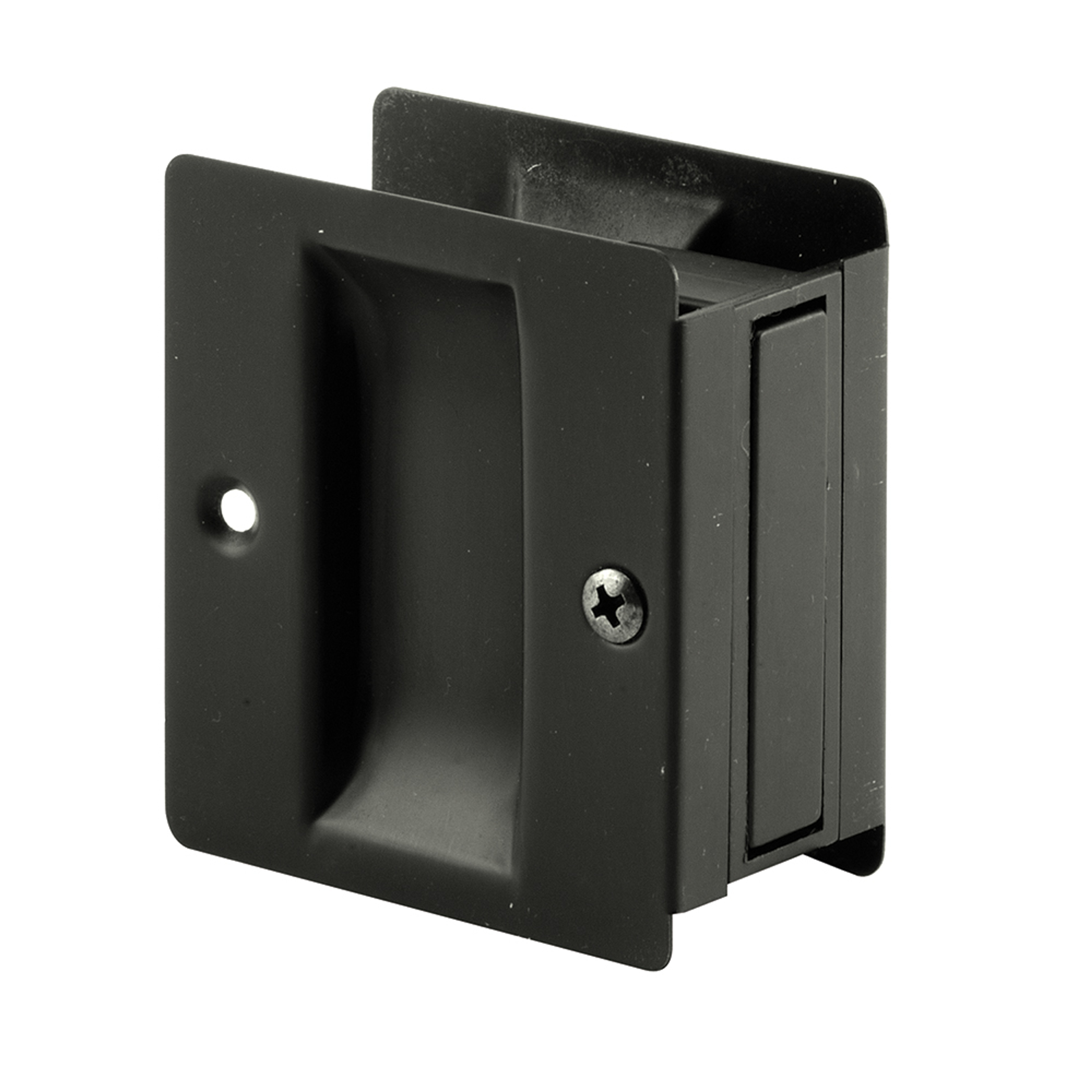 Pocket Door Handle and Pull, 2-1/2 in. L X 1-3/8 in. W X 2-3/4 in. D, Solid, Classic Bronze Plated (Single Pack)