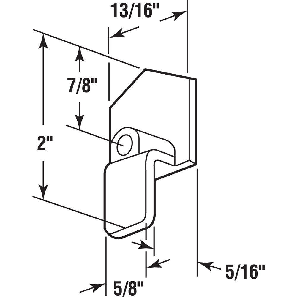 Nylon Bypass Door Bottom Guides (2 Pack)