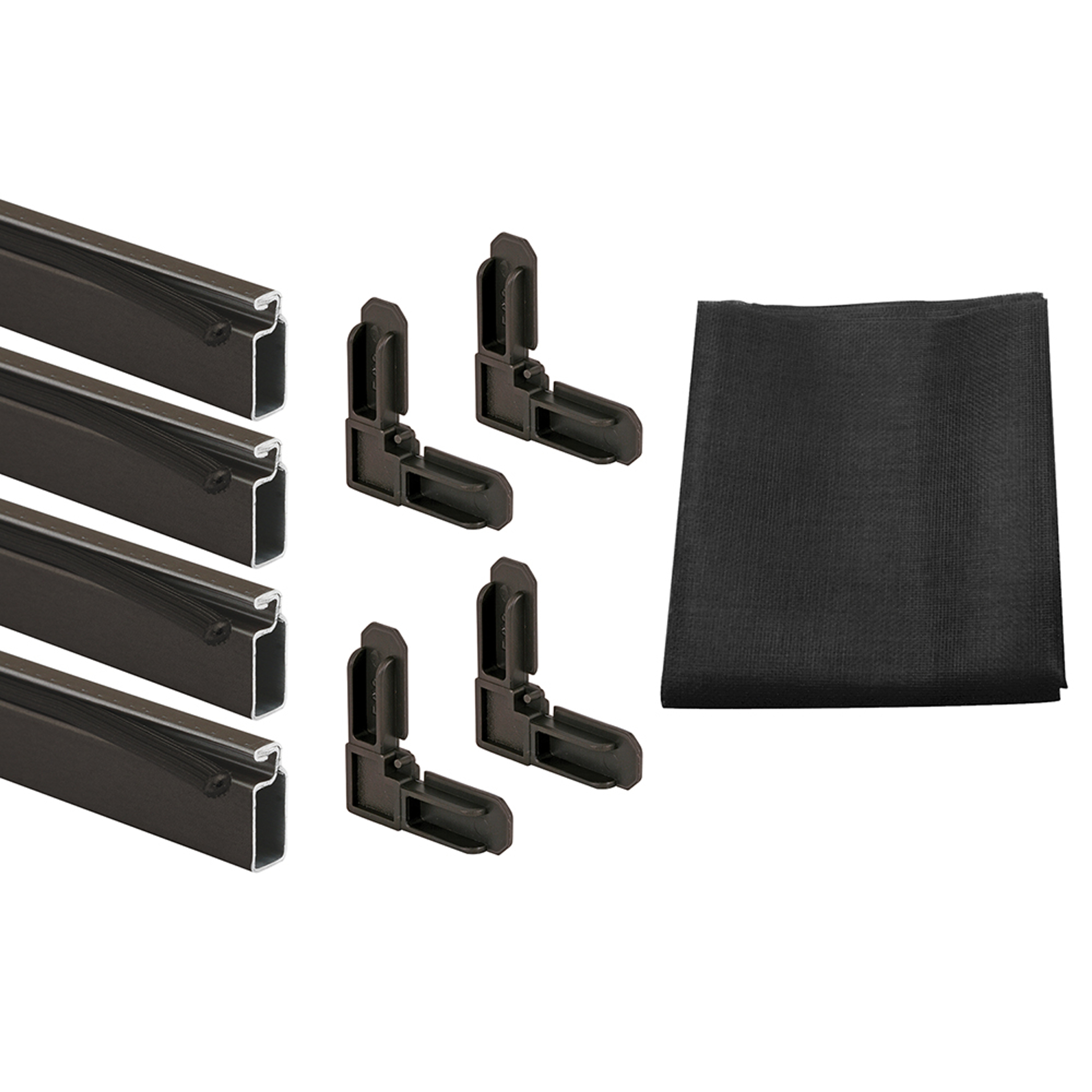 Screen Frame Kit, 7/16 in. x 3/4 in. x 60 in. x 60 in., Aluminum, Bronze (1 Kit)