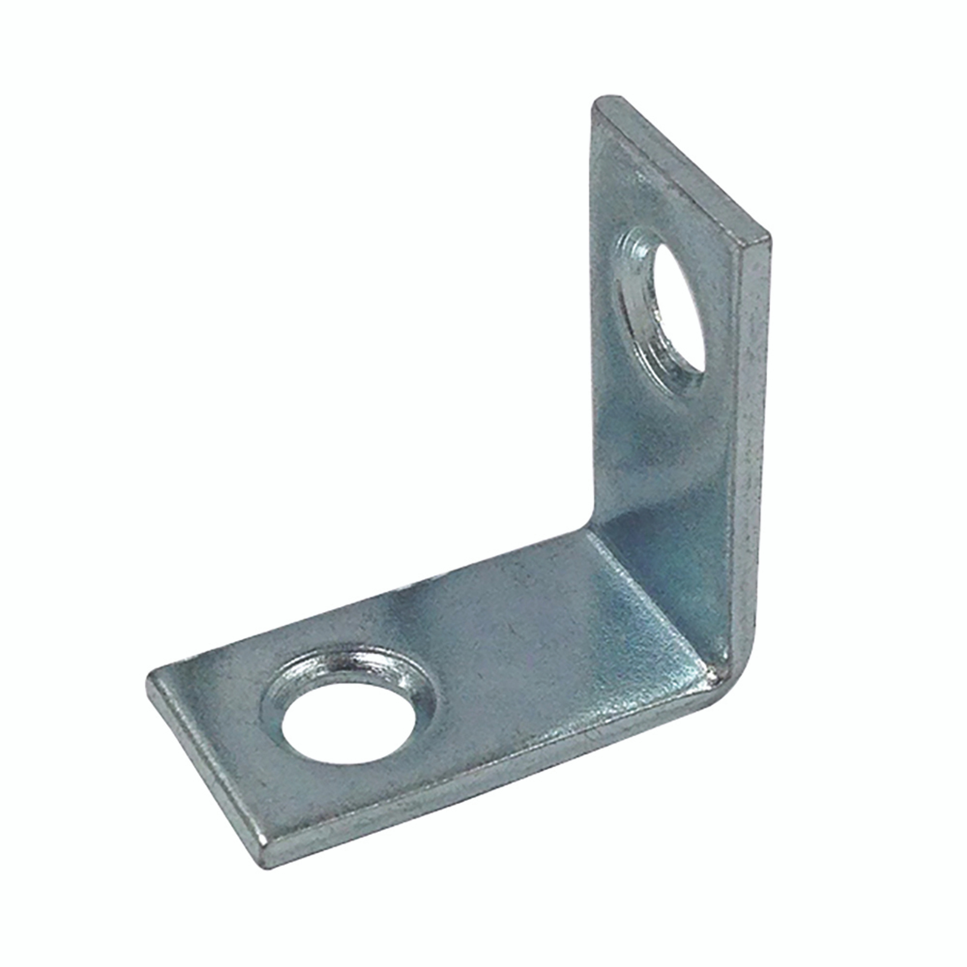Corner Bracket, 1 in., Steel Construction, Zinc-Plated, L-Angle (4 Pack)