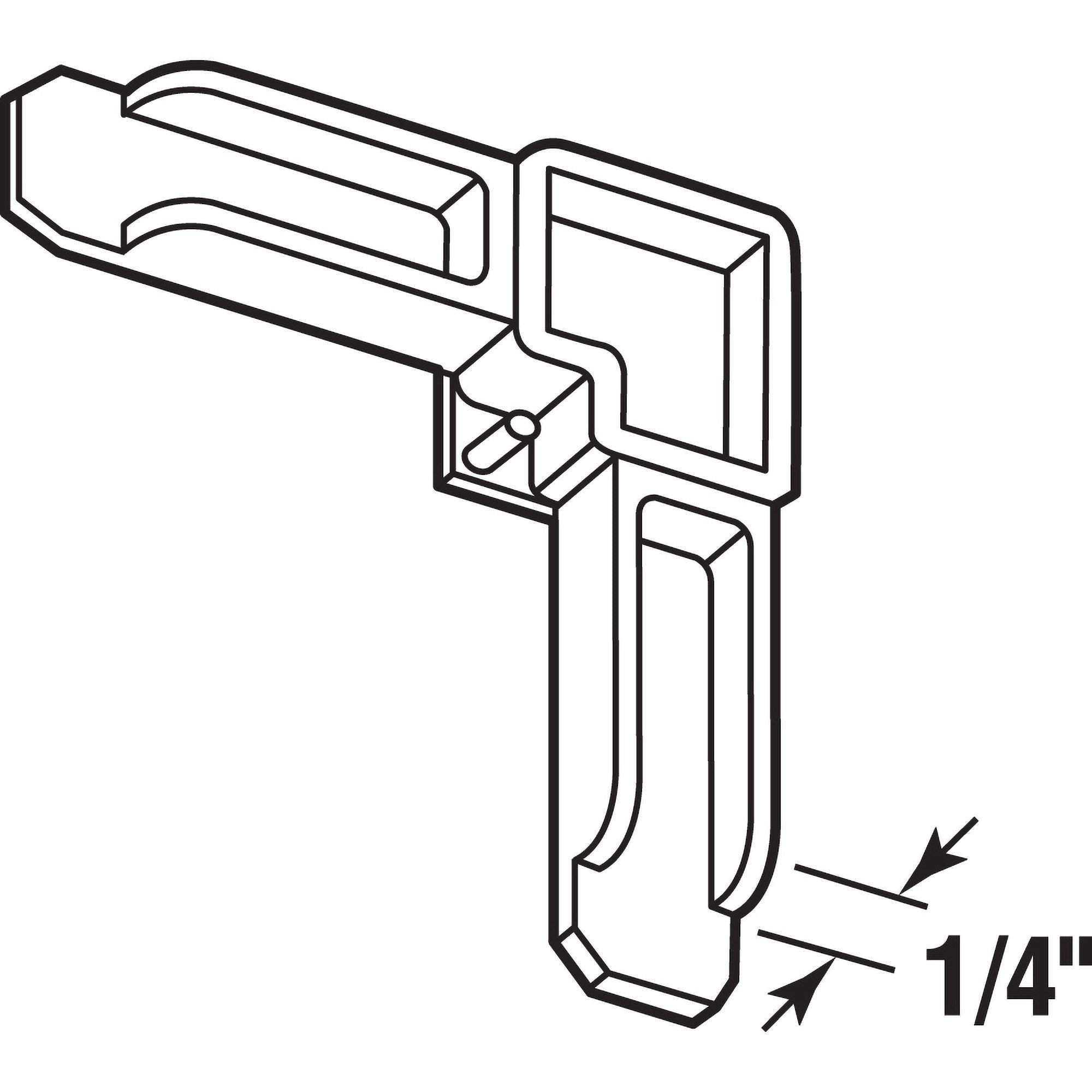Screen Frame Corner, 1/4 in. x 3/4 in., Bronze Plastic (50 Pack)