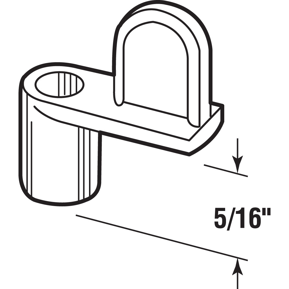 Window Screen Clip, 5/16 in., Diecast/Zinc (25 Pack)