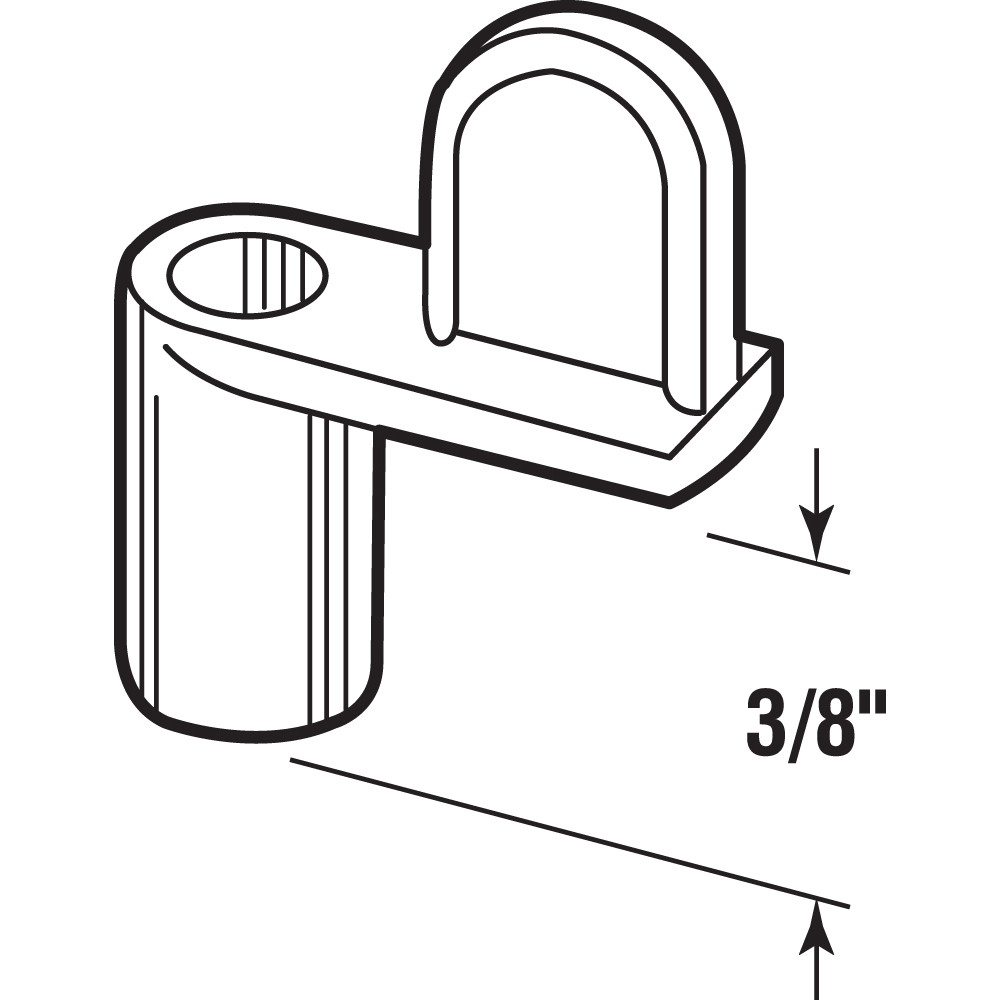 Window Screen Clip, 3/8 in., Diecast, Zinc (25 Pack)