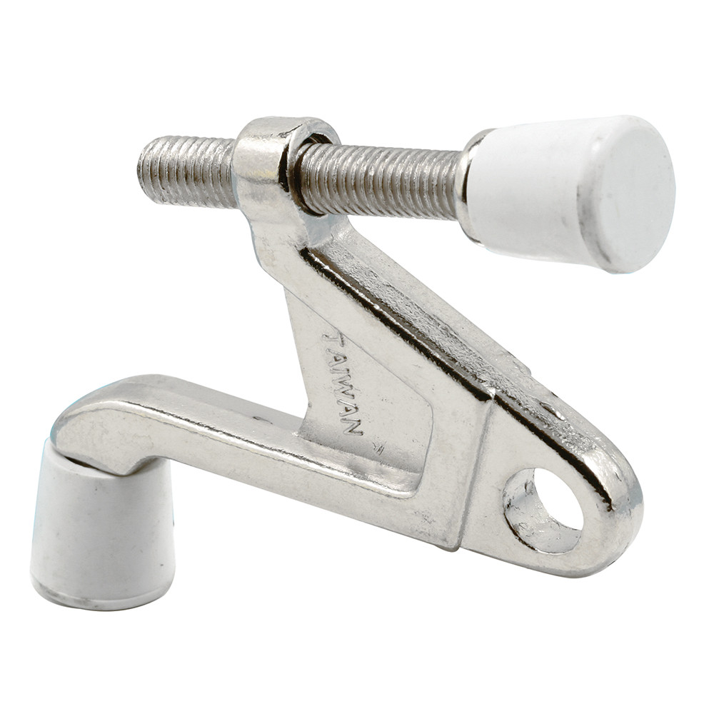 Hinge Pin Door Stop, 1-3/8 in., Diecast, Chrome Plated, 90 Degree, Adjustable (10 Pack)