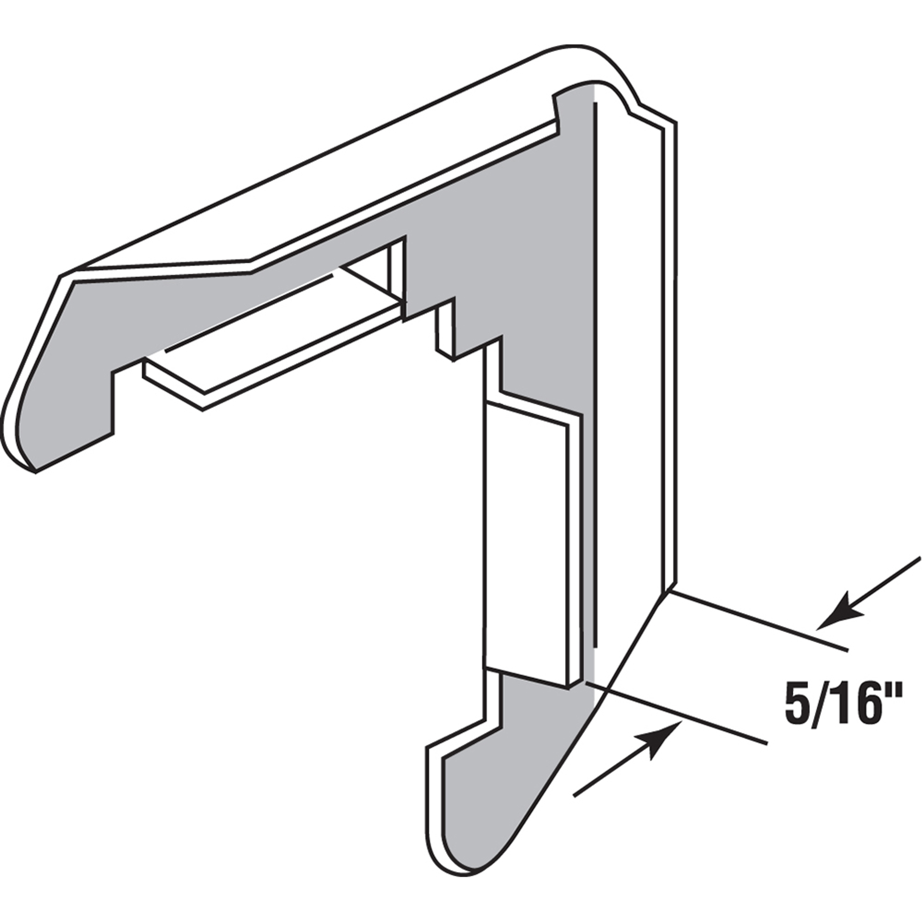 Screen Frame Corners, 5/16 in., Stamped Aluminum Construction, Mill Finish (100 Pack)