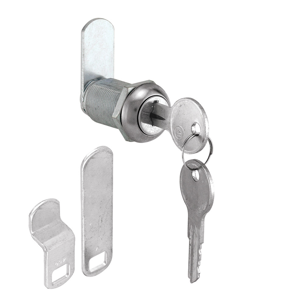 Mailbox Lock, 1-1/8 in., Diecast Construction, Nickel Plated Finish, Keyed Alike (Single Pack)