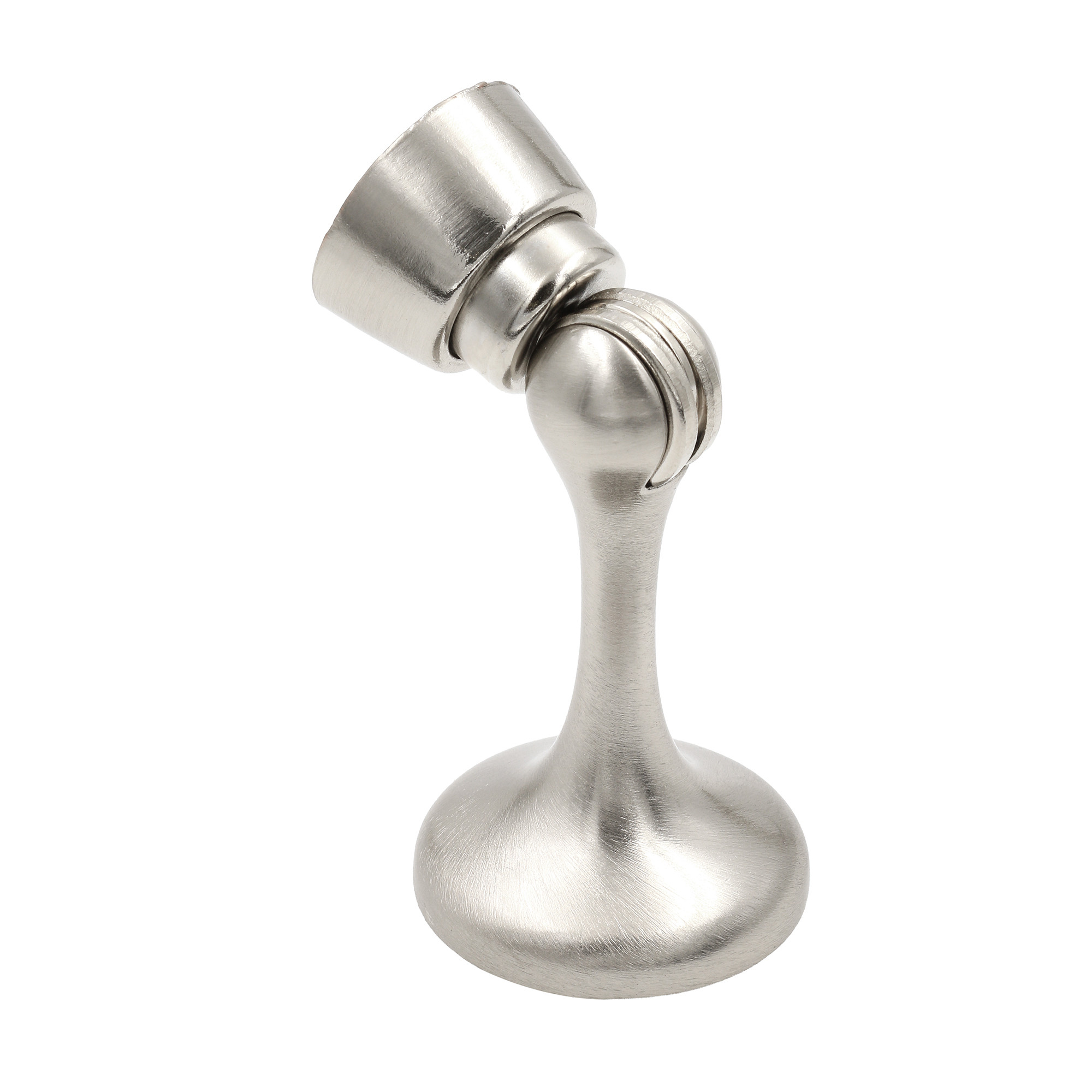 Magnetic Door Holder, 2-7/8 in., Diecast, Satin Nickel Finish