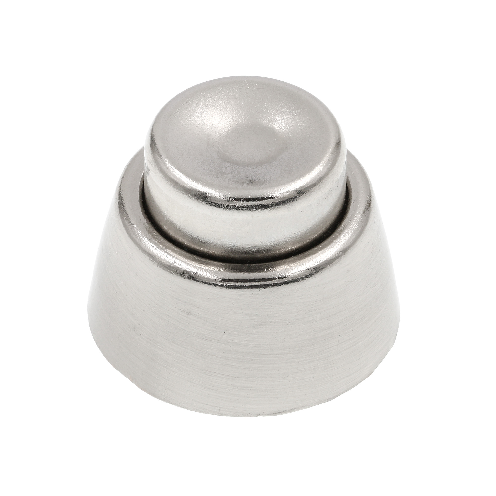 Magnetic Door Holder, 2-7/8 in., Diecast, Satin Nickel Finish